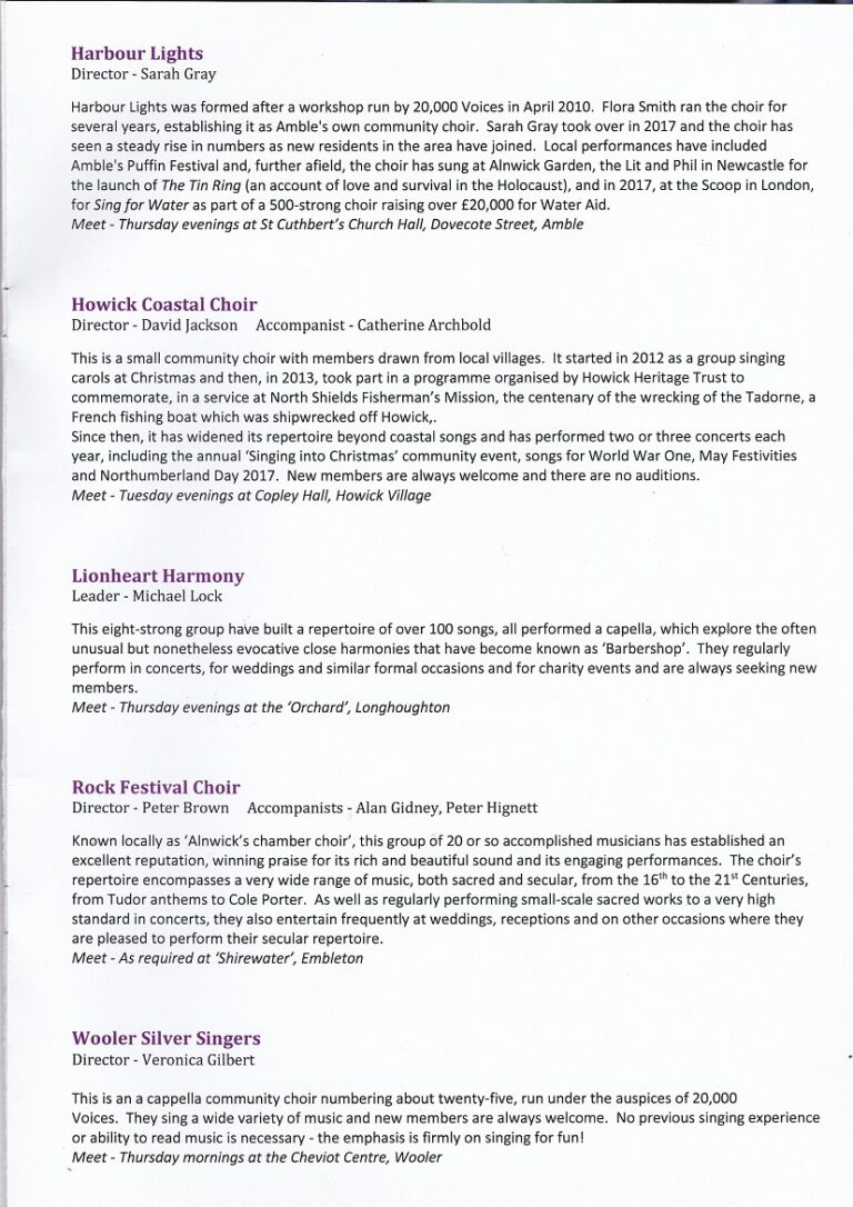 Page 11 of programme