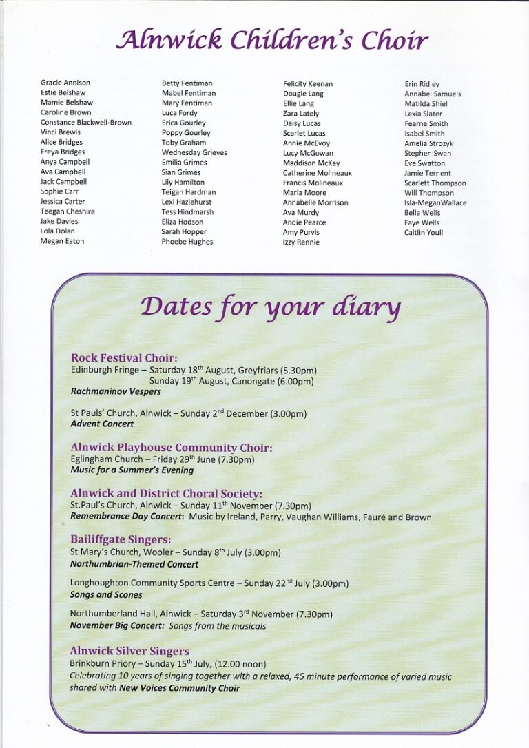 Page 12 of programme