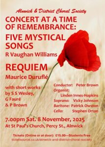 Poster with single red poppy